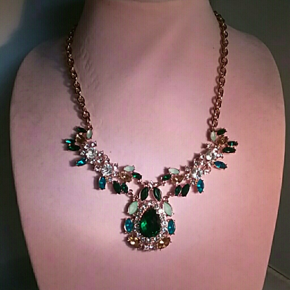 Necklace with gold chain